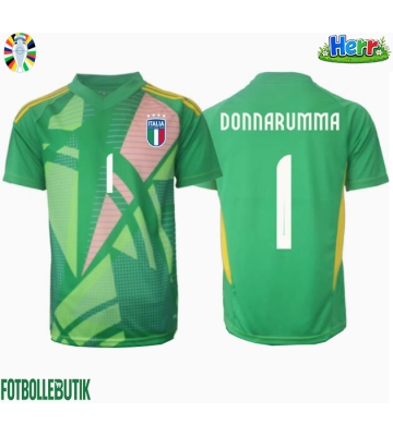 Italien Gianluigi Donnarumma #1 Målvakt Bortatröja EM 2024 Kortärmad